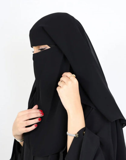 Sharqiaa Double frilled Niqab