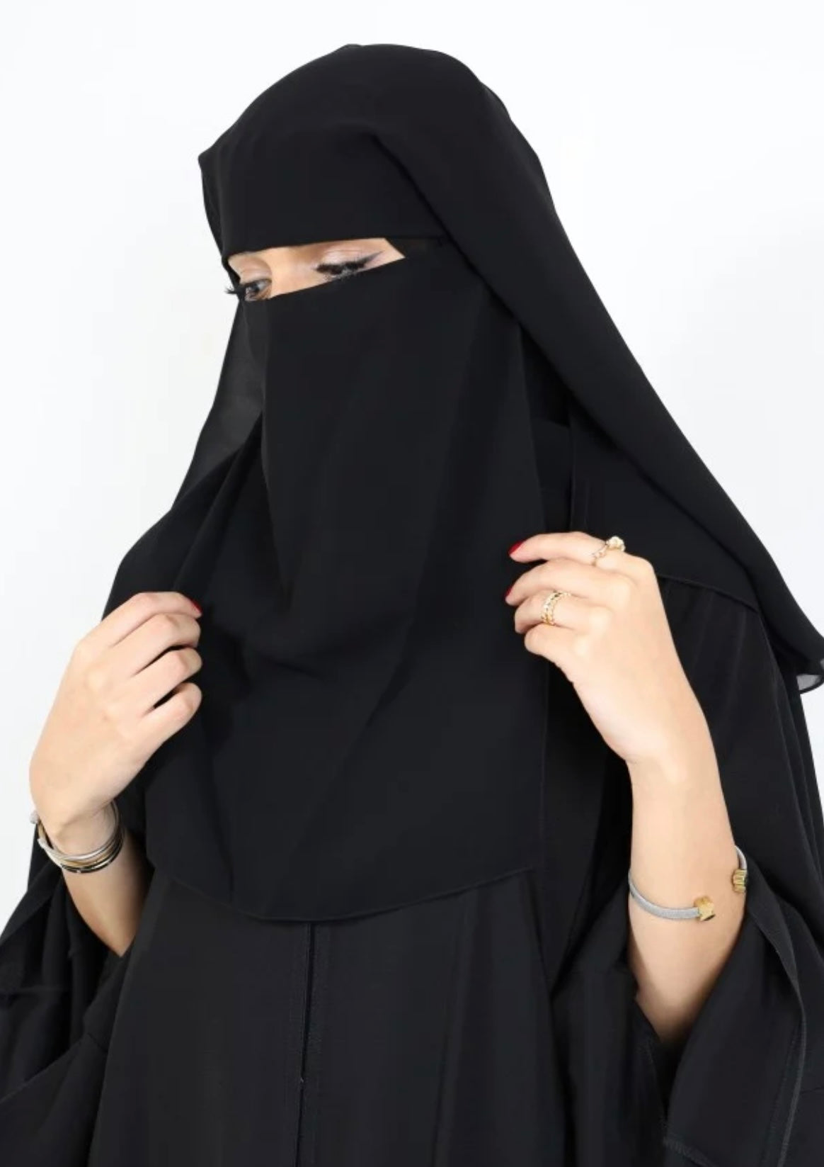 Sharqiaa Double frilled Niqab